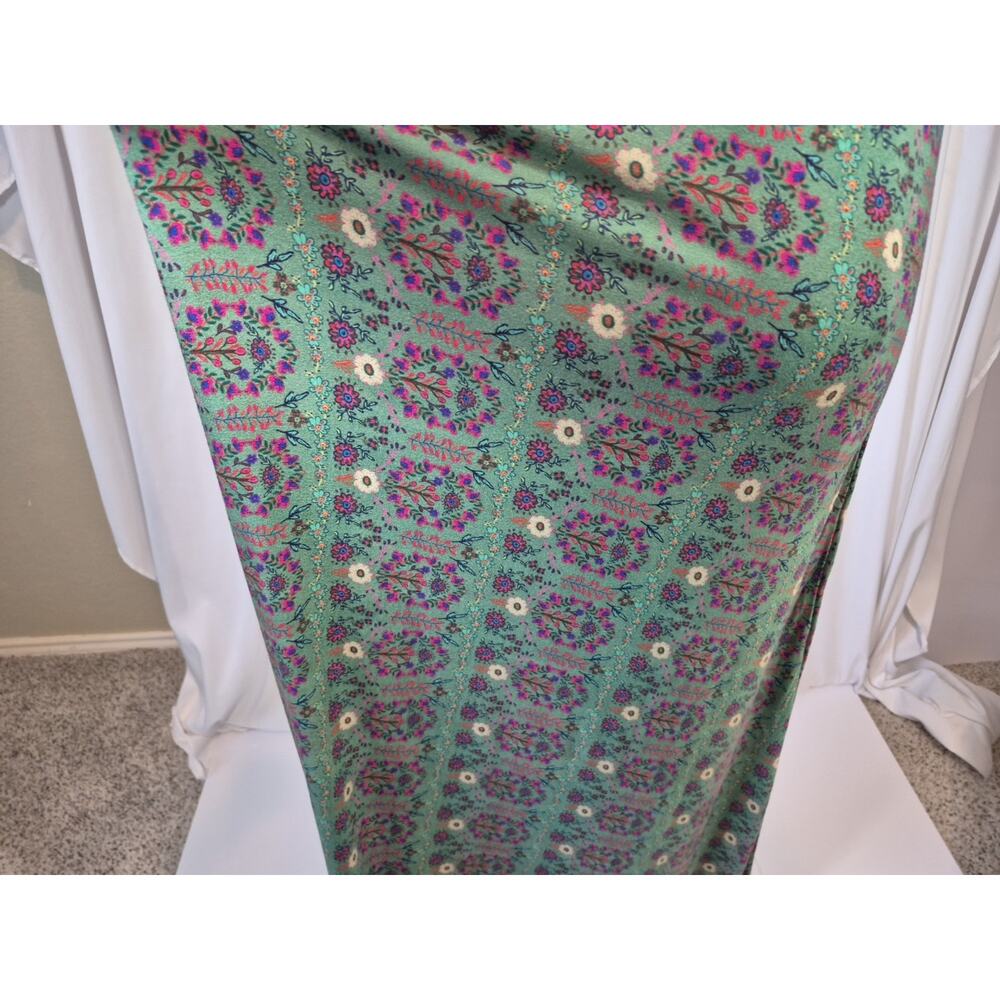 Natural Life Stevie ButterSoft Green Floral Maxi Dress New XS - Picture 10 of 10